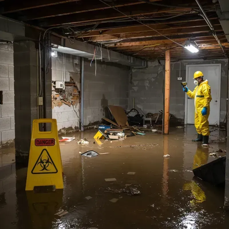 Flooded Basement Electrical Hazard in Boone County, IN Property